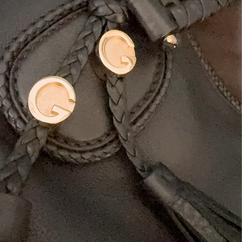 未使用Gucci 流蘇托特包（黑色）-19