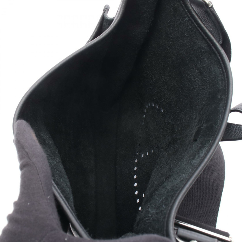 愛馬仕 Evelyne 3 Trois GM 肩挎包，配 Taurillon Clemence 黑色 SHW 皮革-2