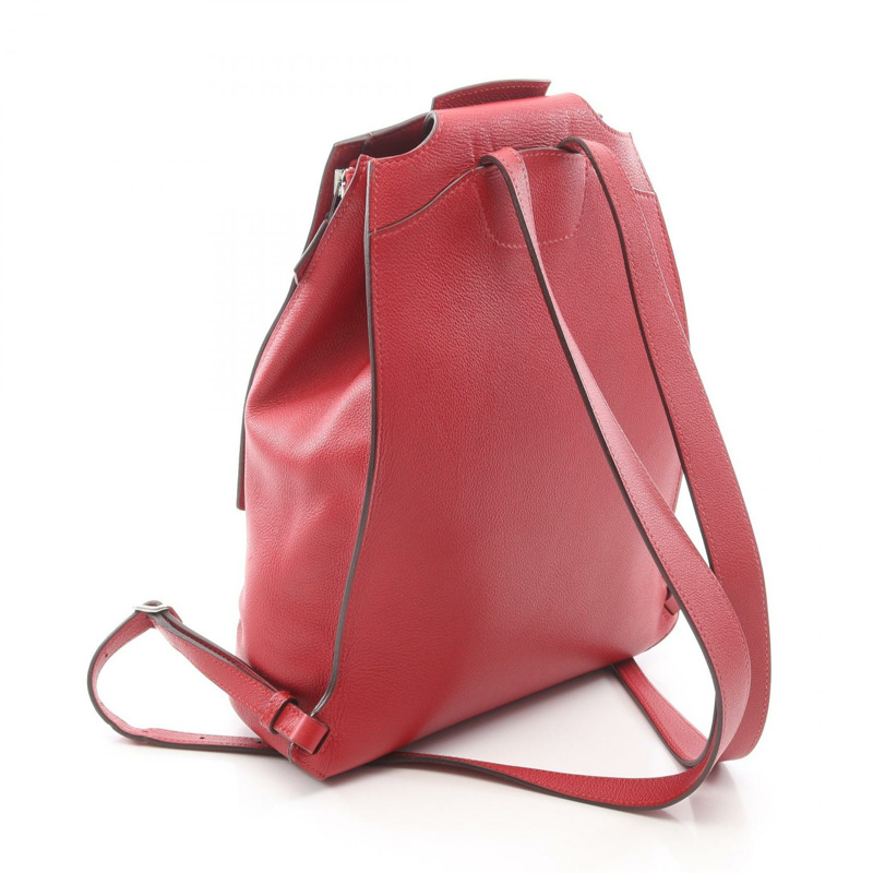 愛馬仕 Sac a Dos GR24 雙肩包/背包，Evergrain Rouge 皮革，二手 D-1