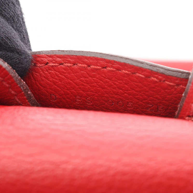 愛馬仕 Sac a Dos GR24 雙肩包/背包，Evergrain Rouge 皮革，二手 D-4