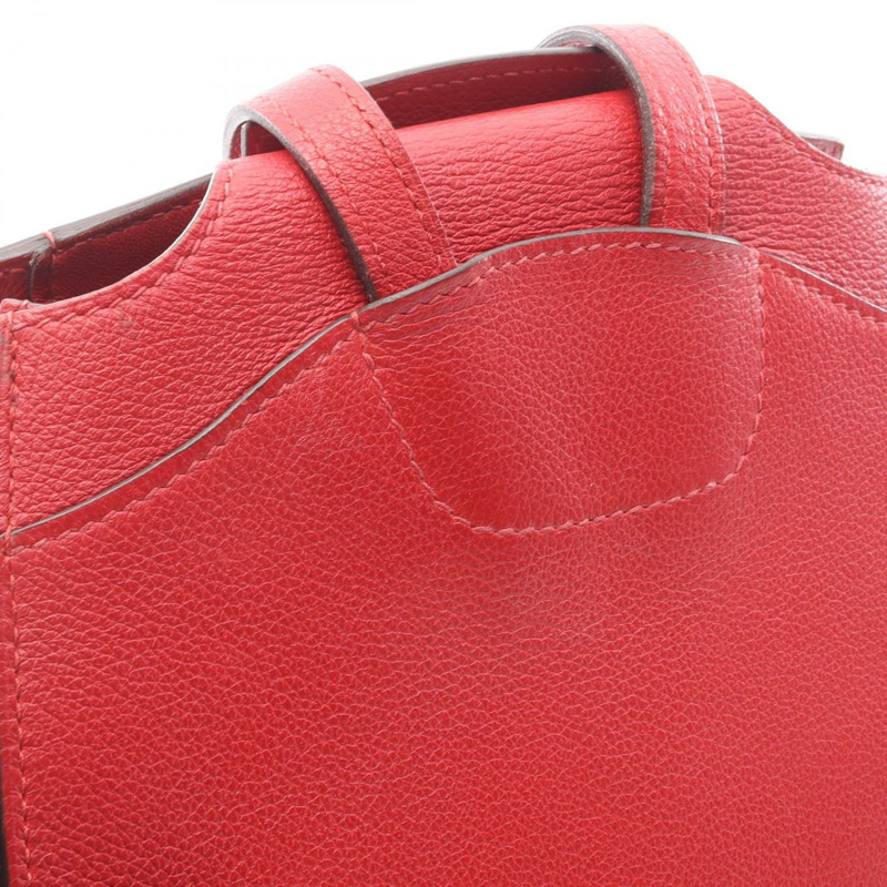 愛馬仕 Sac a Dos GR24 雙肩包/背包，Evergrain Rouge 皮革，二手 D-5