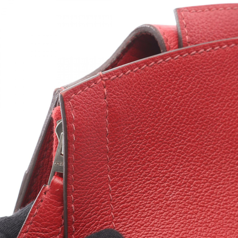 愛馬仕 Sac a Dos GR24 雙肩包/背包，Evergrain Rouge 皮革，二手 D-9