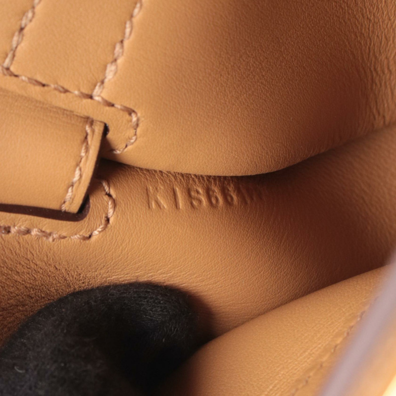 愛馬仕 Jypsiere 迷你肩斜背包，Swift 皮革，餅乾色，二手，K GHW-4