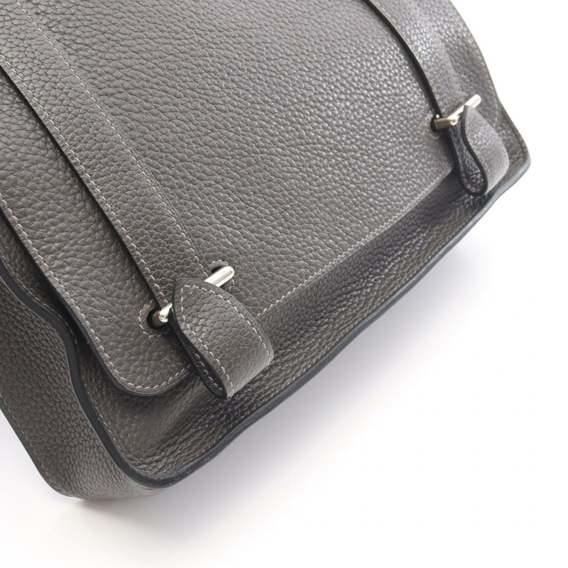 愛馬仕 Steve Caporal 27 肩斜背包 Taurillon Clemence Vert gris SHW-7