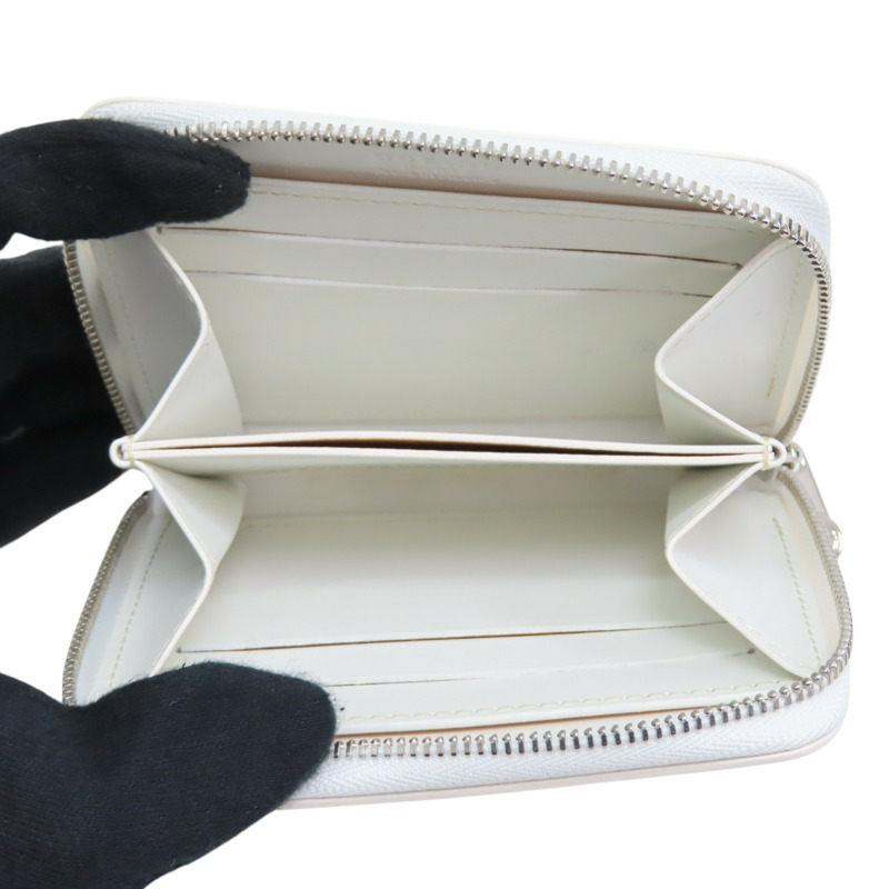 白色 牛皮 帆布 Matignon PM 拉鍊短夾【GOYARD 高雅德 】 MATIGNPMLTY50CL50P-4