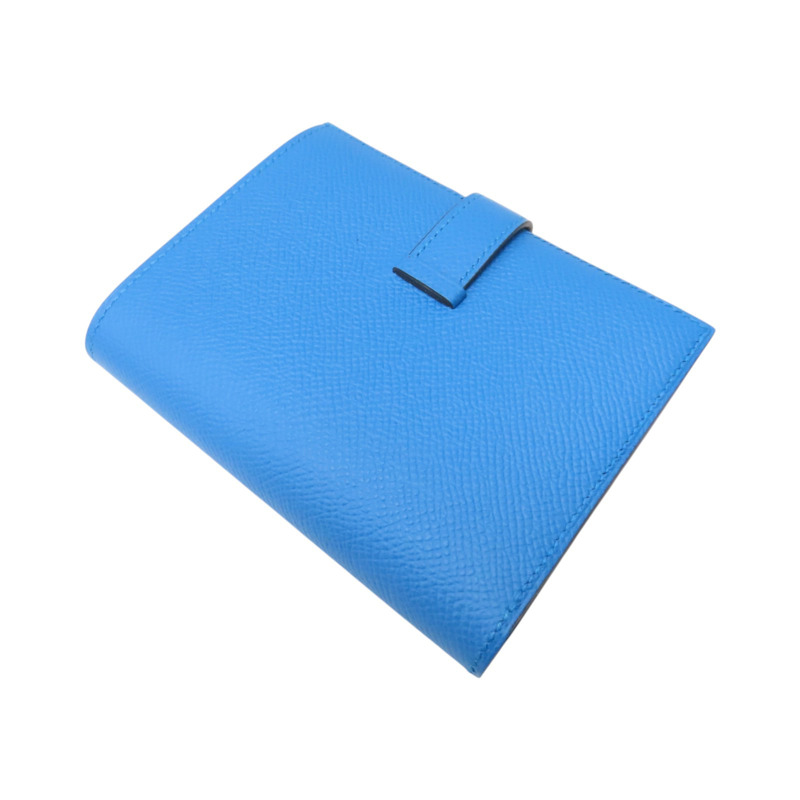 坦桑尼亞藍 EPSOM牛皮 Bearn Compact 二折 短夾 A刻【HERMES 愛馬仕】 H039790CK-3