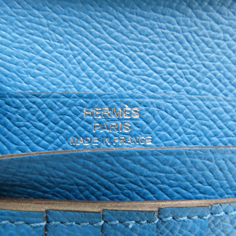坦桑尼亞藍 EPSOM牛皮 Bearn Compact 二折 短夾 A刻【HERMES 愛馬仕】 H039790CK-7