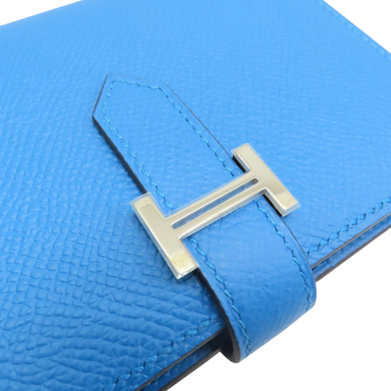 坦桑尼亞藍 EPSOM牛皮 Bearn Compact 二折 短夾 A刻【HERMES 愛馬仕】 H039790CK-13