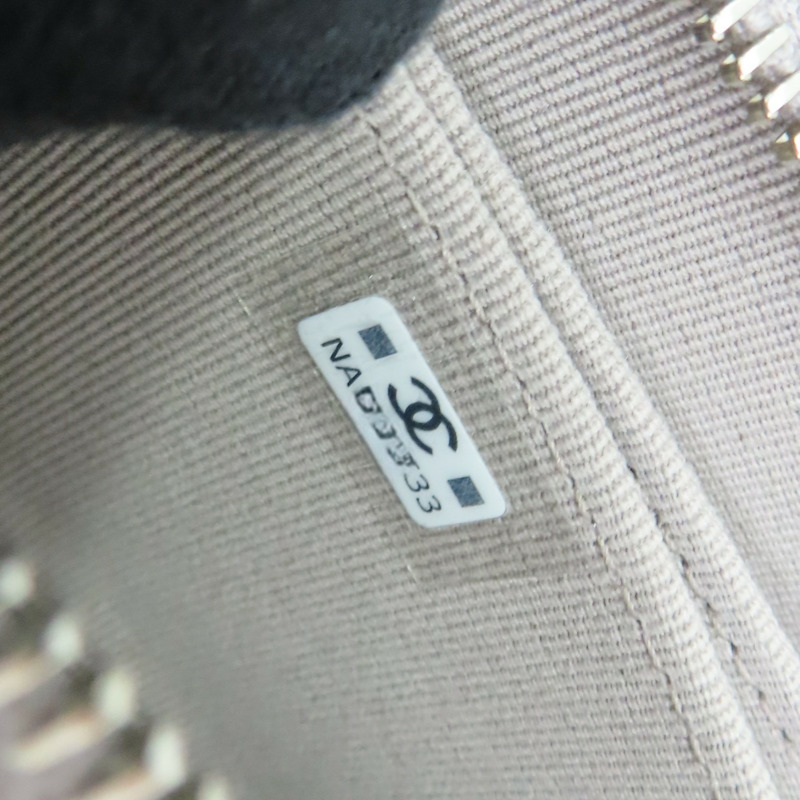 灰色 荔枝紋 牛皮 拉鏈 零錢包【CHANEL 香奈兒】 AP0216-7