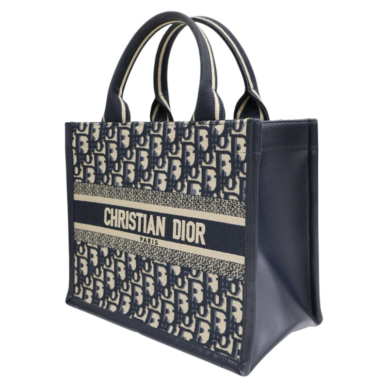 藍色 提花帆布 Book Tote 小型托特包 手提包【Dior 迪奧 】 M1325CZBB-2