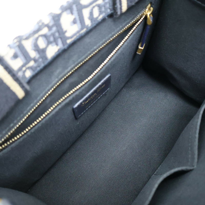 藍色 提花帆布 Book Tote 小型托特包 手提包【Dior 迪奧 】 M1325CZBB-5