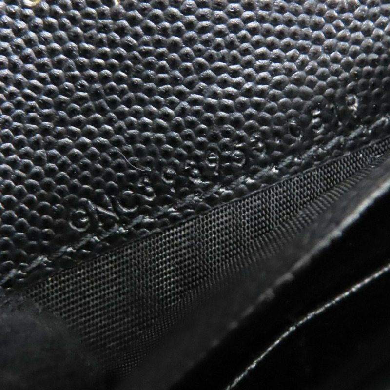 黑色 山形紋牛皮 WOC 鏈帶 肩背包【SAINT LAURENT YSL 聖羅蘭 】 393953-8