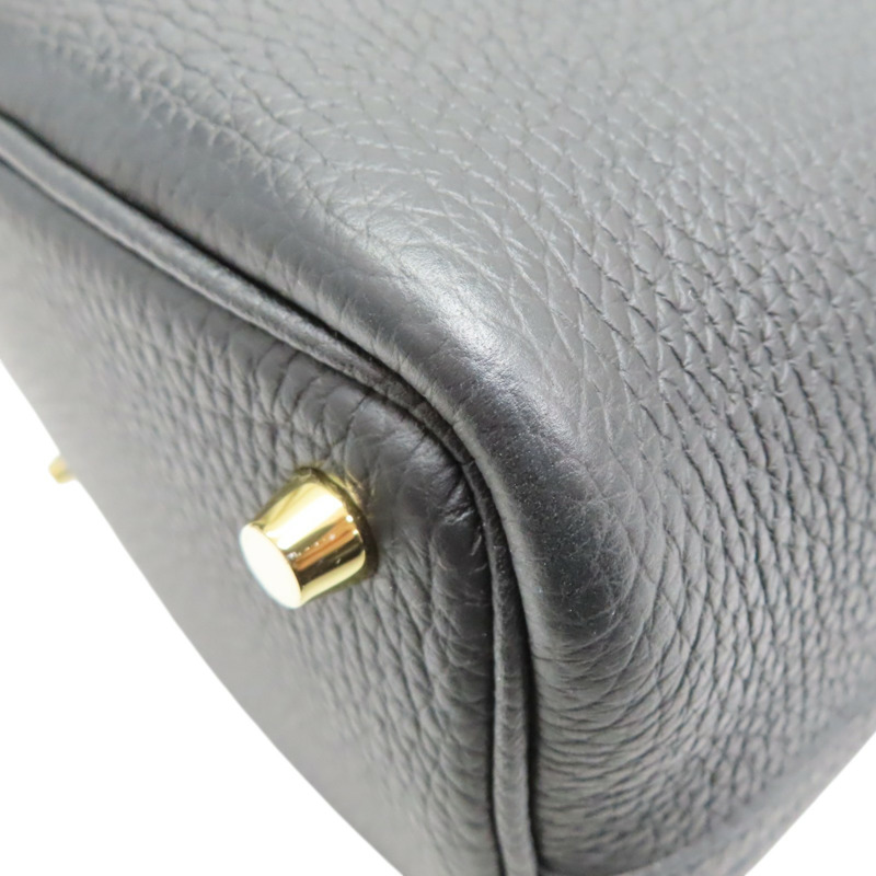 黑色 TC牛皮 Picotin Lock 18 手提包 B刻 金釦【HERMES 愛馬仕】 H056289CC-8