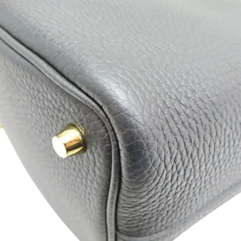 黑色 TC牛皮 Picotin Lock 18 手提包 B刻 金釦【HERMES 愛馬仕】 H056289CC-10