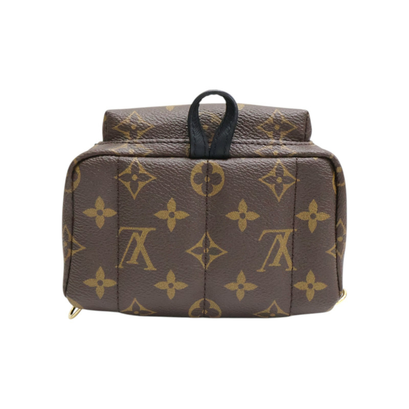 棕色 原花帆布 Palm Springs Mini 後背包【LOUIS VUITTON LV 路易威登】 M44873-3