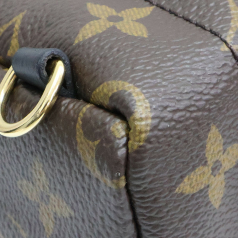 棕色 原花帆布 Palm Springs Mini 後背包【LOUIS VUITTON LV 路易威登】 M44873-13