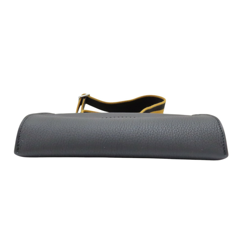 黑色 TOGO牛皮 Videpoches 肩背包 K刻 銀扣【HERMES 愛馬仕】 H084024CKAQ-3