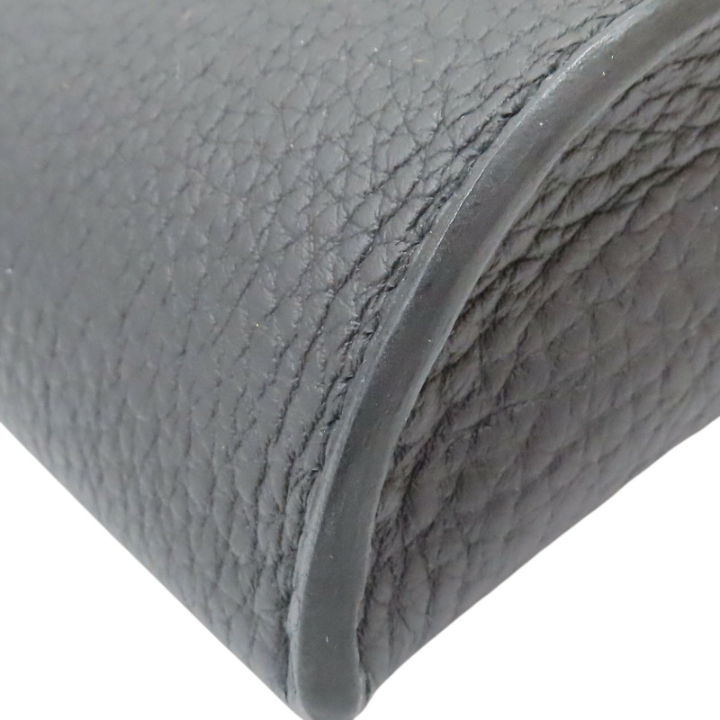 黑色 TOGO牛皮 Videpoches 肩背包 K刻 銀扣【HERMES 愛馬仕】 H084024CKAQ-9