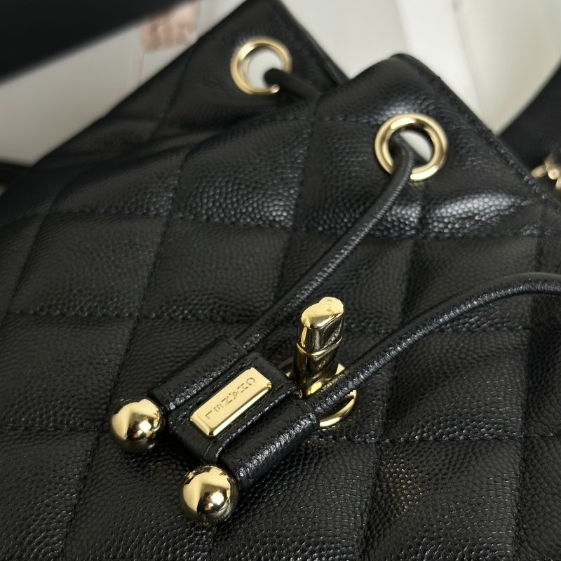 CHANEL 薩爾茨堡雙肩包 - 小號黑金-8