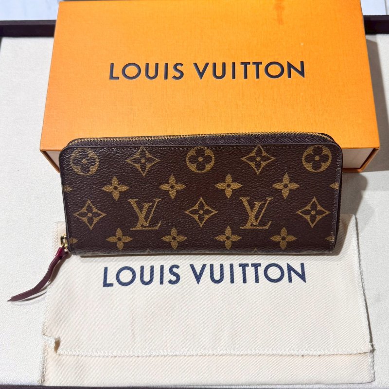 Louis Vuitton  經典桃紅長夾-0