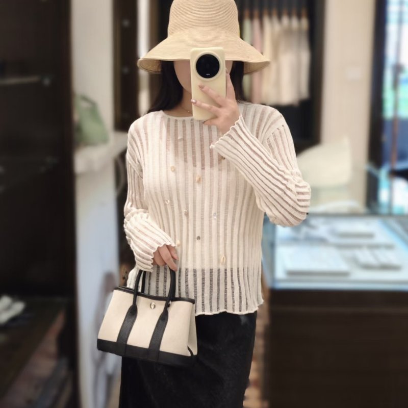 HERMES Mini garden party - 帆布石板灰 K-10