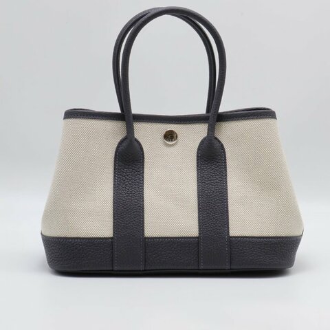 HERMES Mini garden party - 帆布石板灰 K