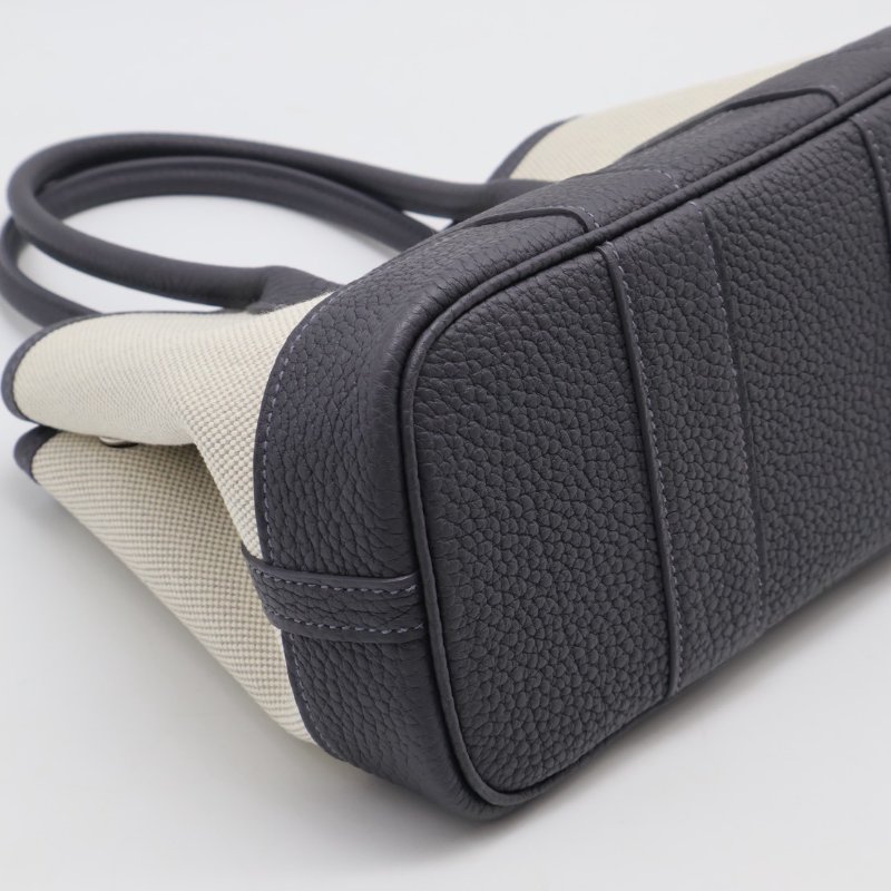 HERMES Mini garden party - 帆布石板灰 K-11
