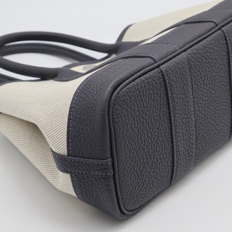 HERMES Mini garden party - 帆布石板灰 K-13