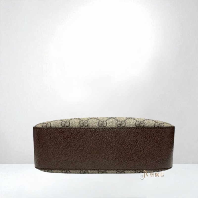 JY0329-Gucci 緹花拼咖啡牛皮金釦虎頭相機包476466-3