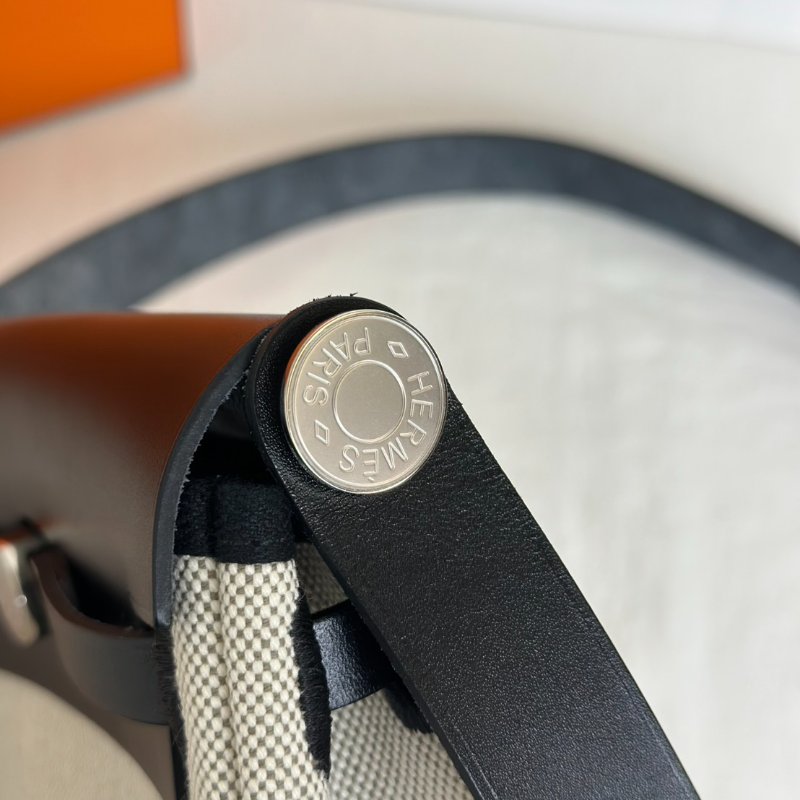 HERMES Herbag zip 20 - 黑銀 K-5