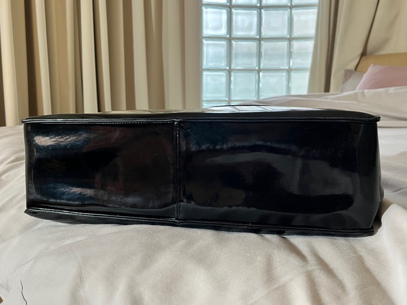 CHANEL 香奈兒中古包 經典大logo PVC托特包 金色粗鍊透明款 大方包-6