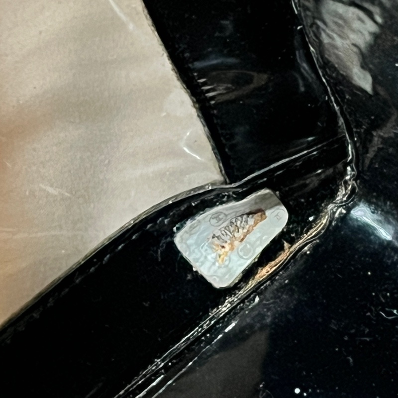 CHANEL 香奈兒中古包 經典大logo PVC托特包 金色粗鍊透明款 大方包-21