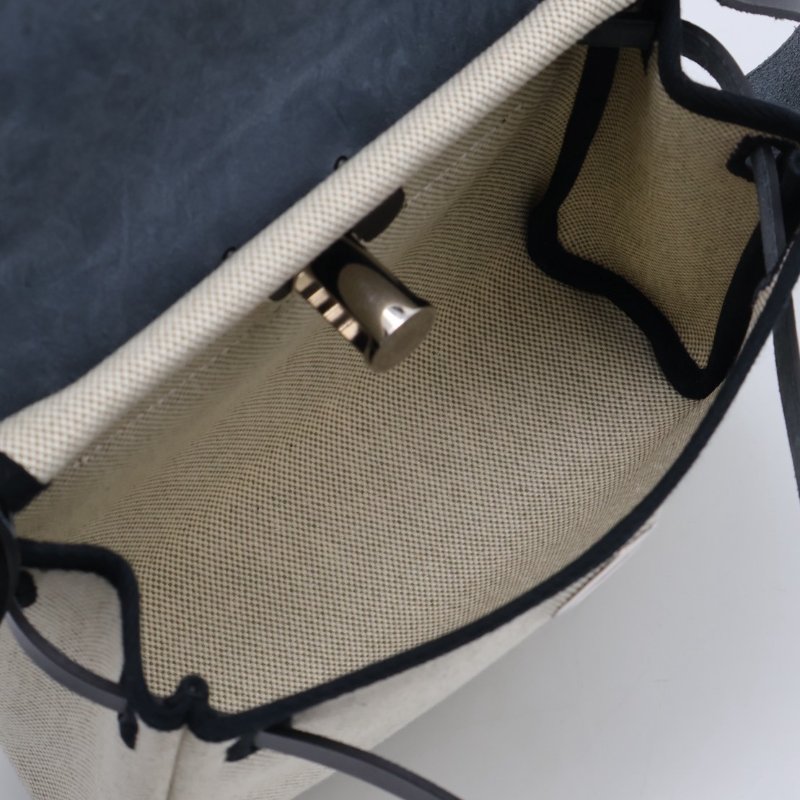 HERMES Herbag zip 20 - 黑銀 K-8