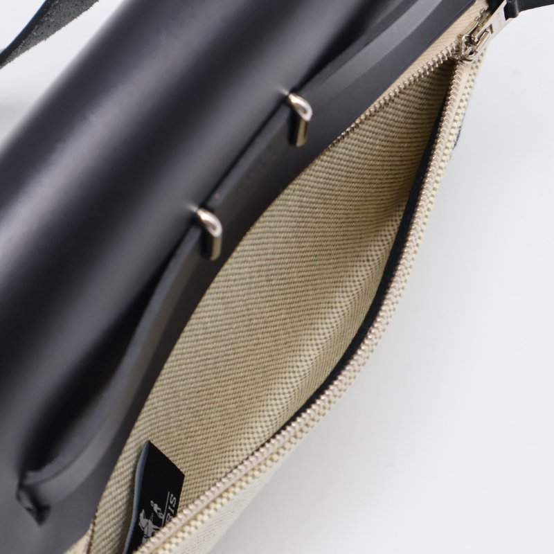 HERMES Herbag zip 20 - 黑銀 K-9