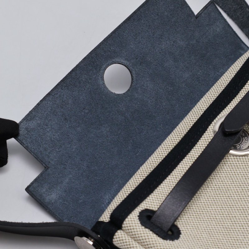 HERMES Herbag zip 20 - 黑銀 K-10