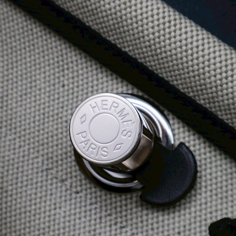 HERMES Herbag zip 20 - 黑銀 K-11