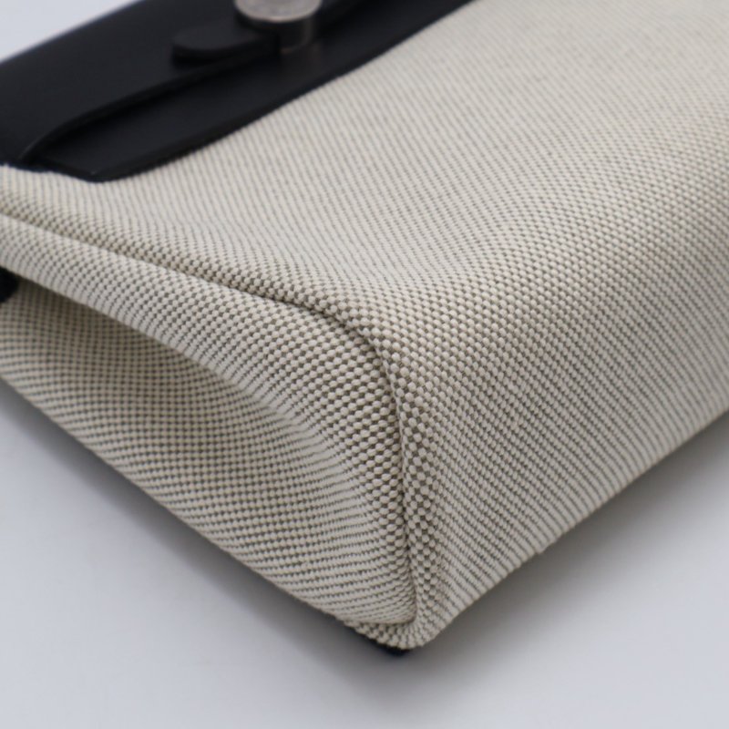 HERMES Herbag zip 20 - 黑銀 K-16