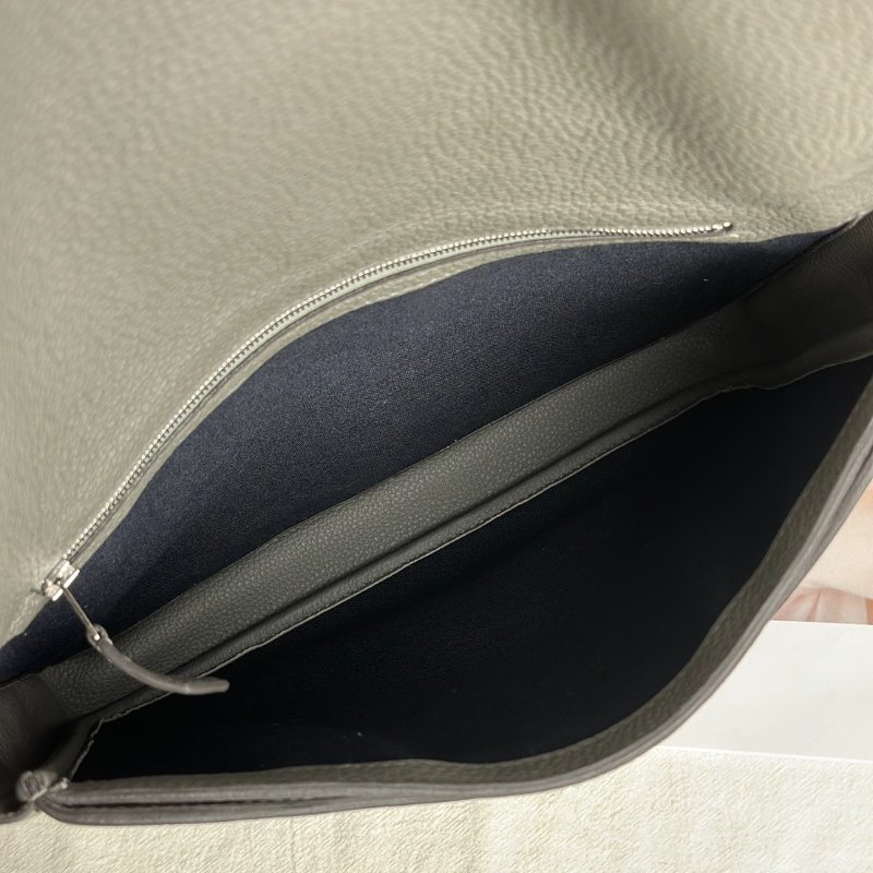 HERMES Steve light junior郵差包 - 積雨雲灰銀 B-5