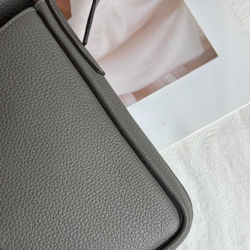 HERMES Steve light junior郵差包 - 積雨雲灰銀 B-8