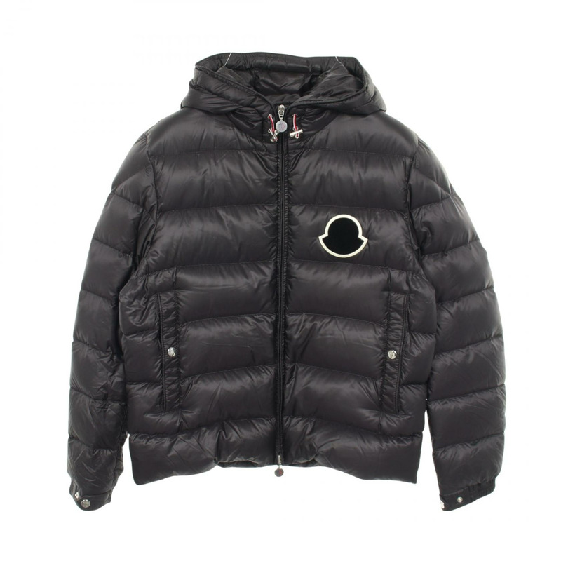 MONCLER SASSIERE 男士尼龍黑色羽絨外套 #2 二手-0