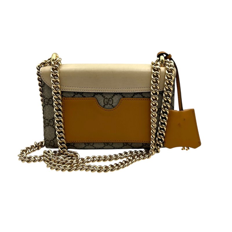 【美收精品】Gucci Padlock GG Supreme 皮革帆布小型肩揹包 C-228【隔月月中將轉賣至日本 上架期限30天】-1