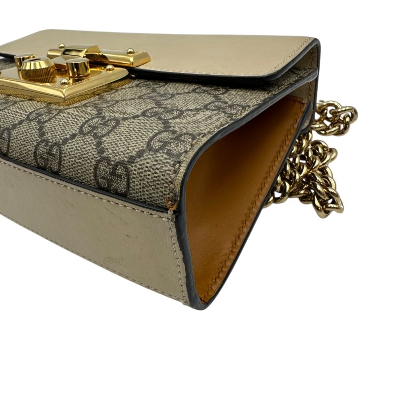 【美收精品】Gucci Padlock GG Supreme 皮革帆布小型肩揹包 C-228【隔月月中將轉賣至日本 上架期限30天】-5