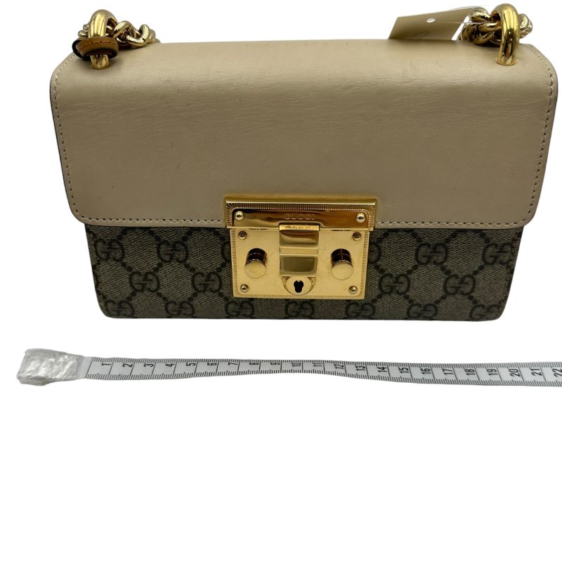 【美收精品】Gucci Padlock GG Supreme 皮革帆布小型肩揹包 C-228【隔月月中將轉賣至日本 上架期限30天】-15