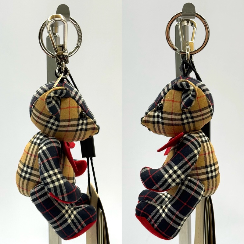 BURBERRY 巴寶莉 熊熊鑰匙圈 KEY CHAIN CHECKERED BEAR-3