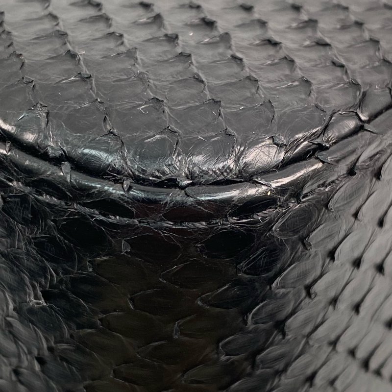 △ Chanel 香奈兒 CF25 Black And Grey Python Black Tone Metal Classic Double Flap Chain Shoulder Bag No.21 A01112 黑色和灰色蛇皮黑色金屬鎖鏈肩背袋No.21 - 267000425-11