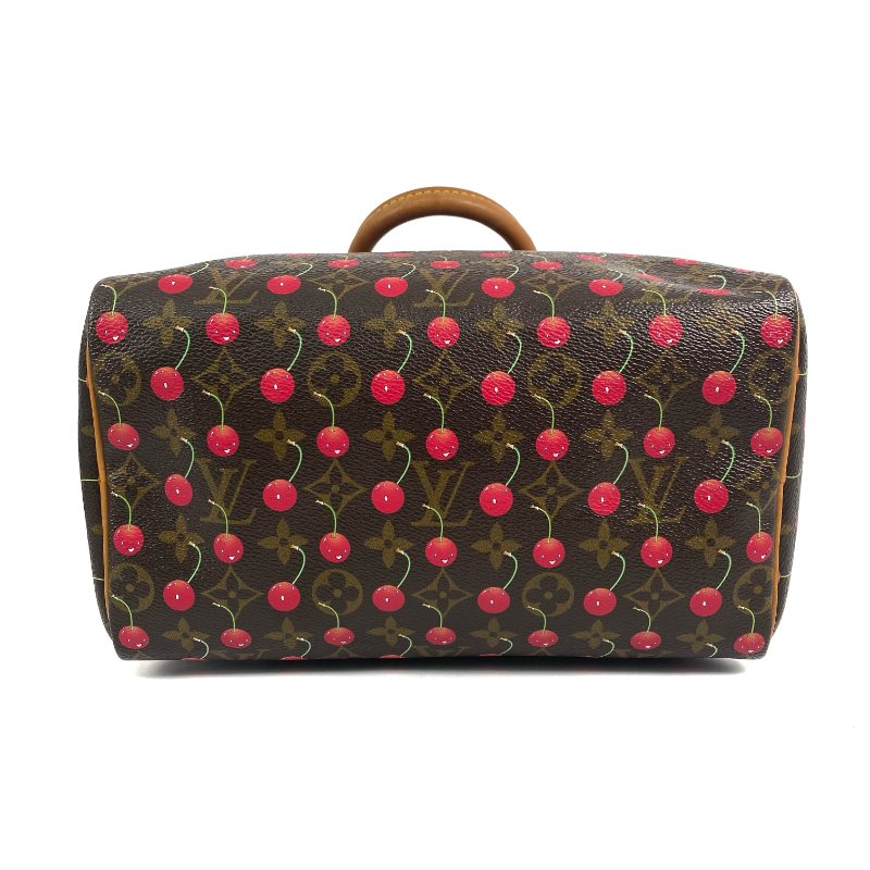 △ Louis Vuitton 路易威登 Brown Coated Canvas Monogram Cherry Speedy 25 Hand Bag M95009 啡色塗層帆布經典老花櫻桃手袋 - 267001662-4