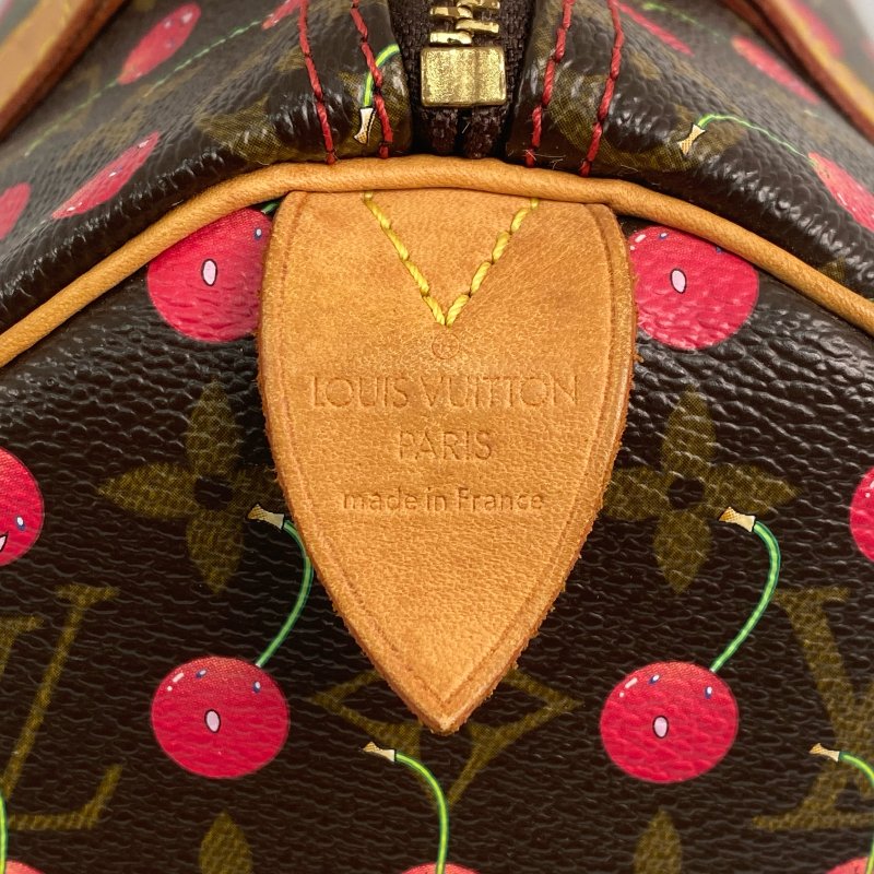 △ Louis Vuitton 路易威登 Brown Coated Canvas Monogram Cherry Speedy 25 Hand Bag M95009 啡色塗層帆布經典老花櫻桃手袋 - 267001662-7