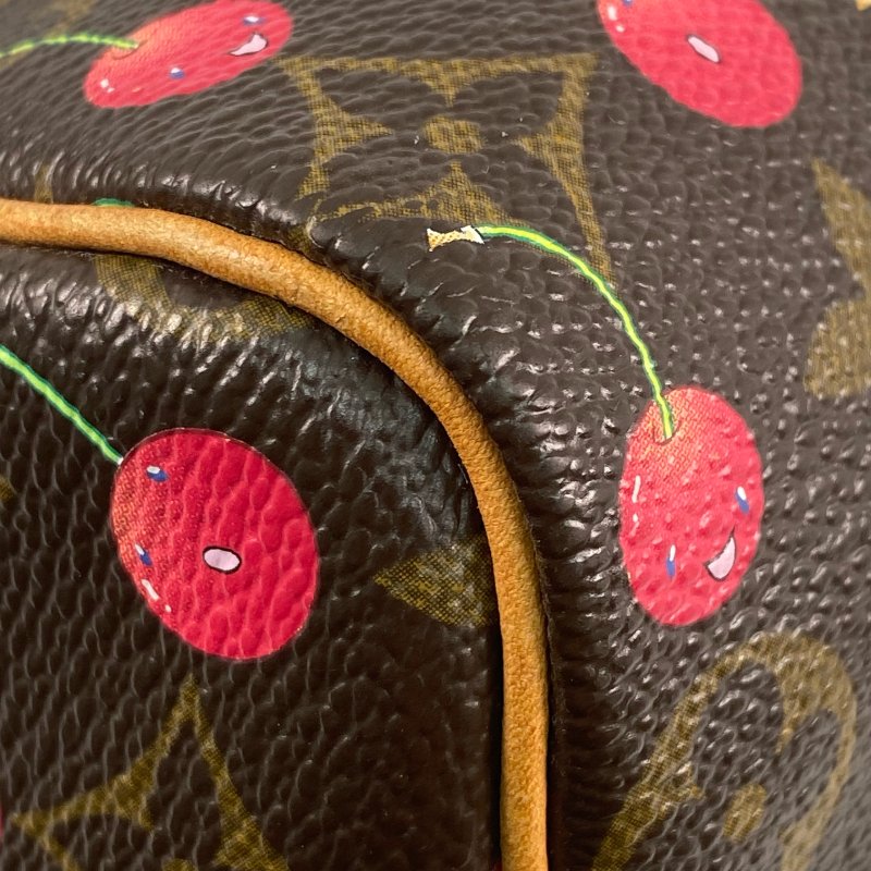 △ Louis Vuitton 路易威登 Brown Coated Canvas Monogram Cherry Speedy 25 Hand Bag M95009 啡色塗層帆布經典老花櫻桃手袋 - 267001662-8