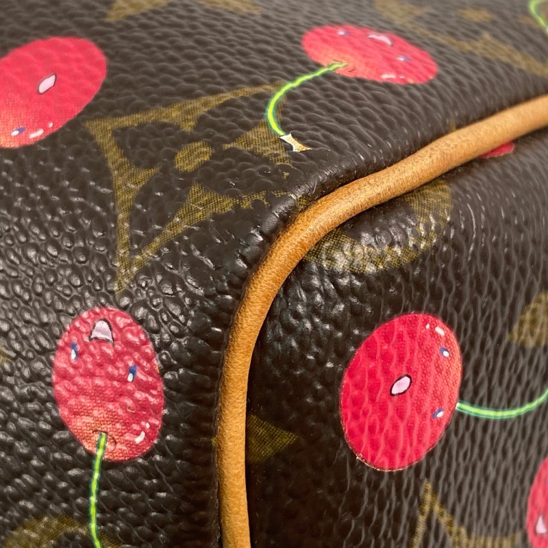 △ Louis Vuitton 路易威登 Brown Coated Canvas Monogram Cherry Speedy 25 Hand Bag M95009 啡色塗層帆布經典老花櫻桃手袋 - 267001662-11