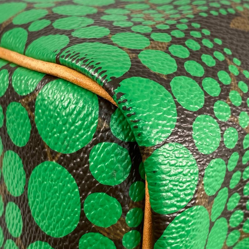 △ Louis Vuitton 路易威登 Brown And Green Coated Canvas Monogram Yayoi Kusama Speedy 30 Hand Bag M40692 啡色和綠色塗層帆布經典老花草間彌生系列手袋 - 267001710-9